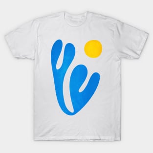 Blue Leaf & Sun: Matisse Paper Cutouts I T-Shirt